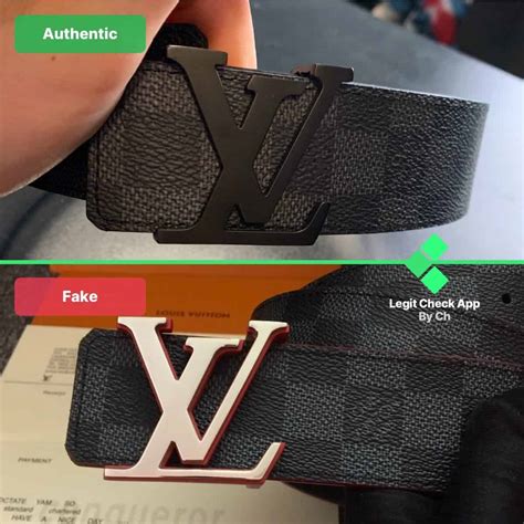 louis vuitton damier belt real vs fake|genuine louis vuitton belt.